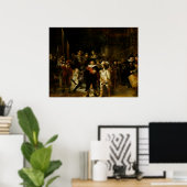 Poster REMBRANDT VAN RIJN- The Nightwatch 1642 (Bureau à domicile)