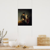 Poster Rembrandt - Young Scholar and His Tutor (Cuisine)