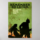 Poster Remember Belgium (Devant)