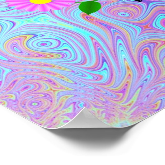 Poster Remember the Sixties, psychedelic design, (Coin)