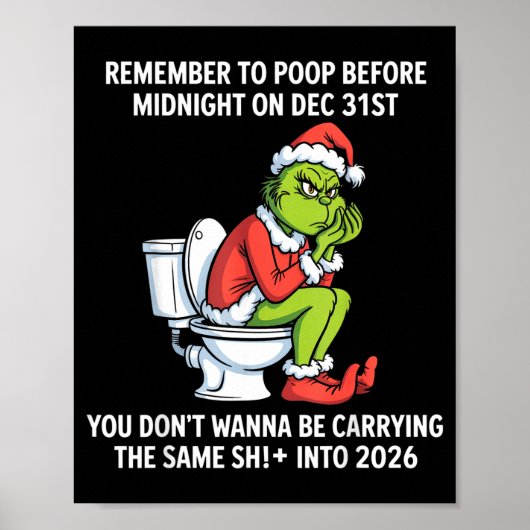 Poster Remember To Op Before Midnight On Dec 31st Funny Q (Devant)