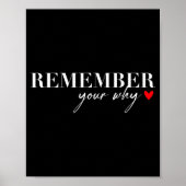 Poster Remember Your Why Funny Sarcastic Insrational Quot (Devant)