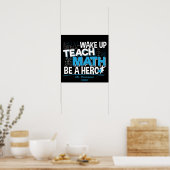 Poster Remerciement pour professeur de maths - Enseigner, (Cuisine)