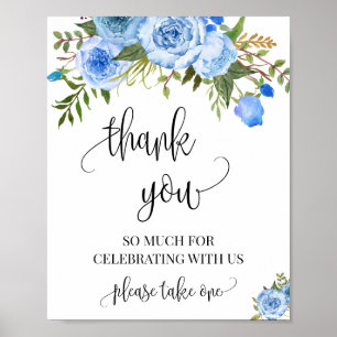 Poster Remerciements Célébration avec Nous Favours
