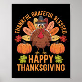 Poster Remerciements Grateful Blessé Turquie Femmes heure (Devant)