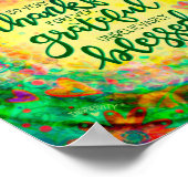 Poster Remerciements Gratuit Citation Béni Inspiribilité (Coin)