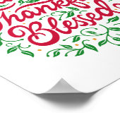 Poster Remerciements Heureux Bénis (Coin)