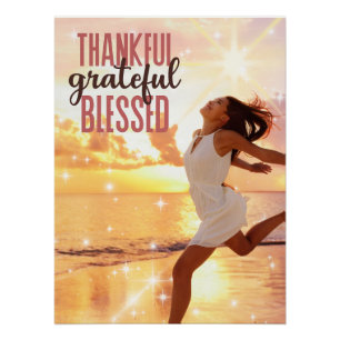 Poster Remerciements Heureux Heureux Heureux : Joyful Bea