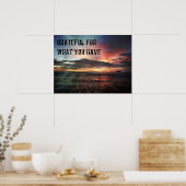 Poster Remerciements pour ce que vous avez (Cuisine)