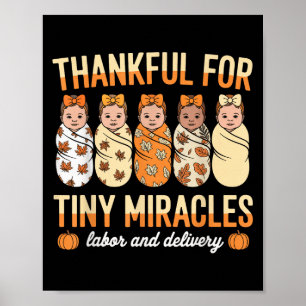Poster Remerciements Pour Minuscules Miracles Infirmière
