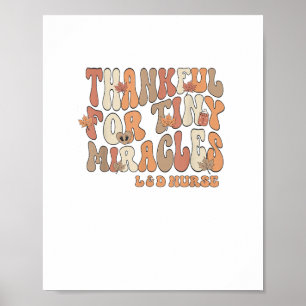 Poster Remerciements Rétro Pour Les Minuscules Miracles T