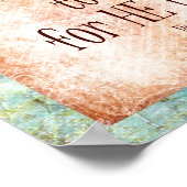 Poster Remerciez le Seigneur Bible Verse (Coin)