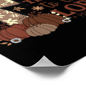 Poster Remerciez Le Seigneur Croix Chrétienne Merci (Coin)