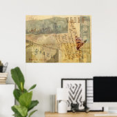 Poster Remerciez Thanksgiving (Bureau à domicile)