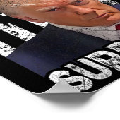 Poster Remettre Trump Mug Shot 2024 - Drapeau américain f (Coin)