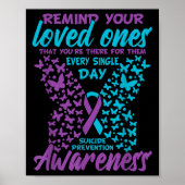 Poster Remind Your Loved Ones Suicide Prevention Awarenes (Devant)