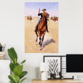 Poster Remington - Le Cavalier, art populaire (Bureau à domicile)