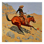 Poster Remington - Le Cowboy, (Devant)