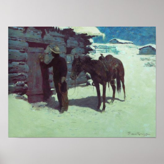 Poster Remington Le Voyageur Belated (Devant)