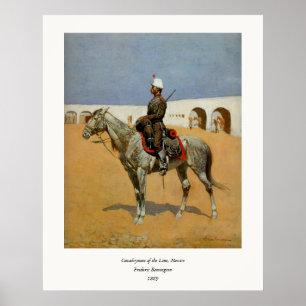 Poster Remington's Cavalryman of the Line, Mexique (1889)