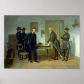 Poster Remise à Appomattox par Alonzo Chappel (Devant)
