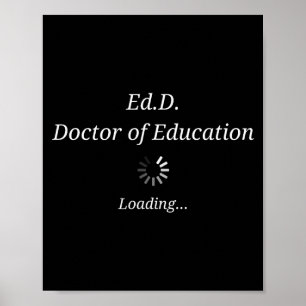 Poster Remise de doctorat en chargement avec une charge d