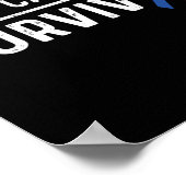 Poster Remise de survivant du ruban de sensibilisation au (Coin)