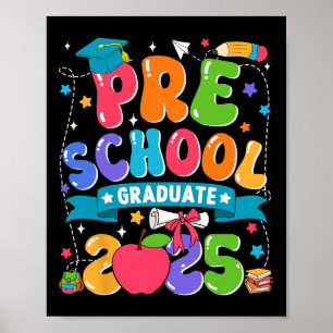 Poster Remise des diplômes de maternelle 2025 Enfants Gar
