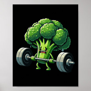 Poster Remise en état Broccoli Gym Fitness Motivation Bod