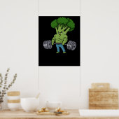 Poster Remise en forme Broccoli Gym Fitness Cadeau Bodybu (Cuisine)