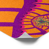 Poster Remix arc-en-ciel orange (Coin)