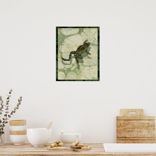 Poster Remonter le crapaud dans l'eau (Cuisine)