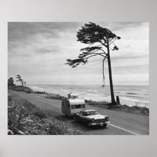 Poster Remorque de traction automobile