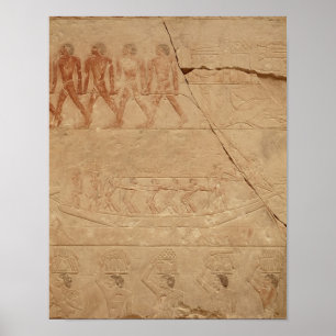 Poster Remorque un bateau, de la Mastaba de Mereruka