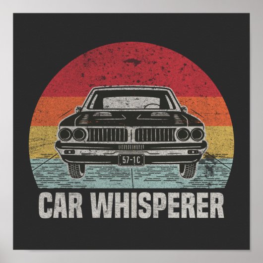 Poster Remorque Whisperer De Voiture Retro Cadeau Pour La (Devant)