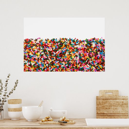 Poster rempli d'arrosages (Cuisine)