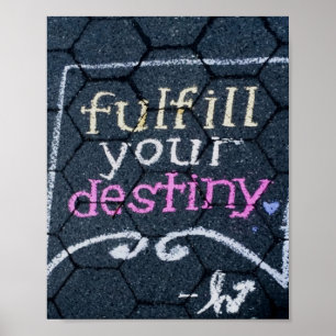 Poster Remplir votre destin Amour Motivationnel