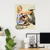 Poster Remplissage Fixant Une Voiture (Bureau à domicile)