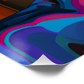 Poster Rena Queen Auburn Brown cheveux Black Melanin Afro (Coin)