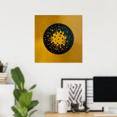 Poster Renaissance – Cercle Abstrait d'Émergence (Bureau à domicile)