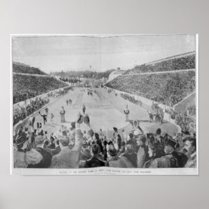 Poster Renaissance des Jeux Olympiques à Athènes