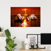 Poster renaissance du phoenix (Bureau à domicile)