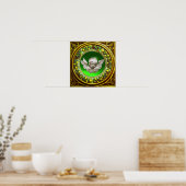 POSTER RENAISSANCE FLORENTINE ANGEL VERT FLORAL CROWN (Cuisine)