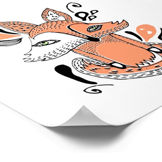 Poster renard (Coin)