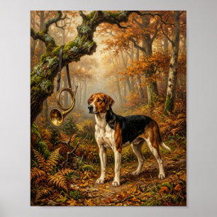 Poster Renard anglais hargneux Naturaliste II