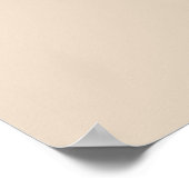 Poster renard aquarelle sur beige (Coin)