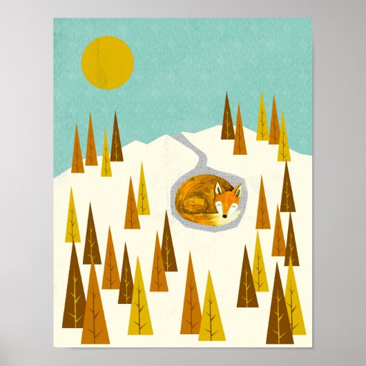 Poster Renard arctique (Devant)