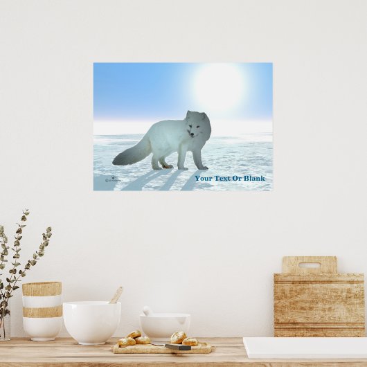 Poster Renard arctique (Cuisine)