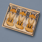 Poster Renard Art nouveau