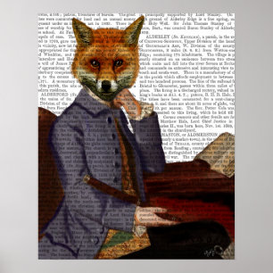 Poster Renard avec Flûte
